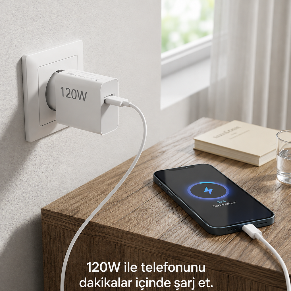 OXPower OXC-120W QC3.0 USB Turbo Sarj Adaptoru