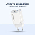2.6A USB Sarj Adaptoru + Micro USB Sarj Kablosu (EU)