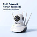 Int-Cmr11 5 Antenli WiFi Güvenlik Kamerası 360°