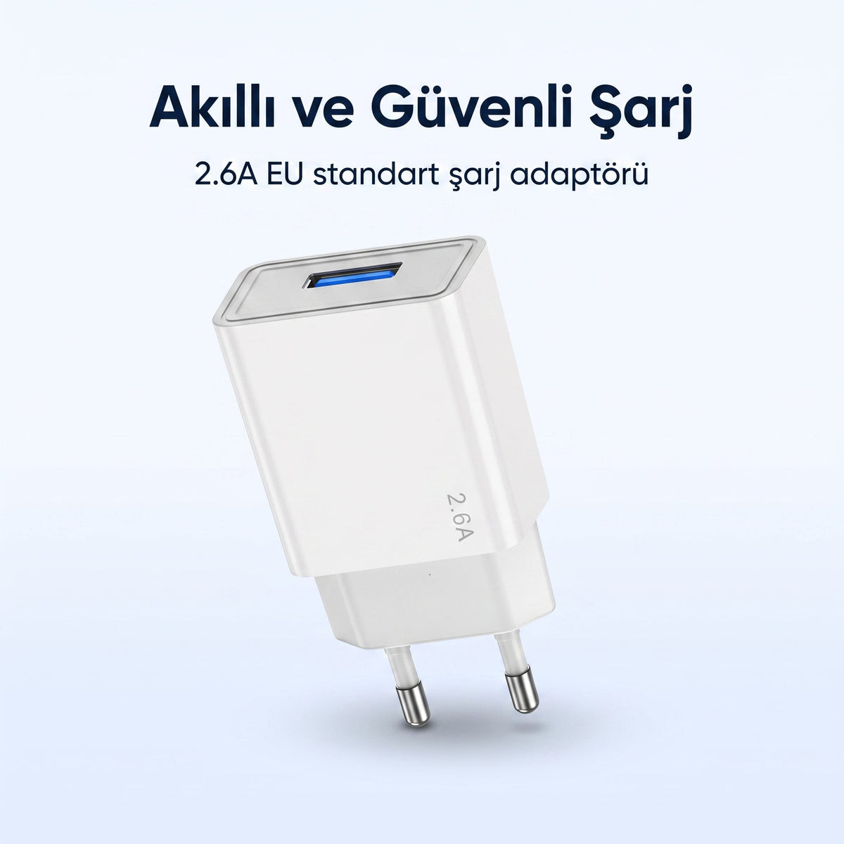 USB Sarj Adaptoru 2.6A – EU Standart