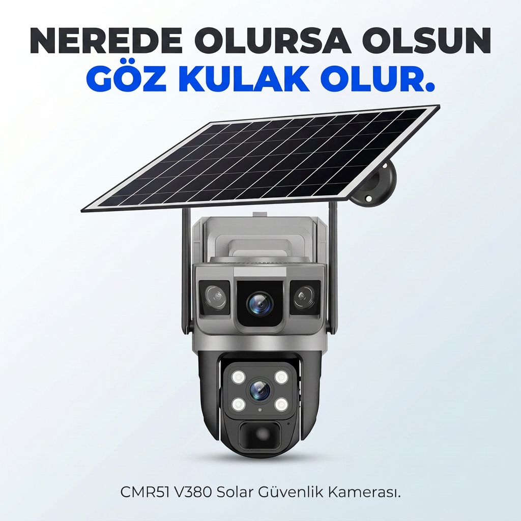 CMR51 V380 Solar Güvenlik Kamerası