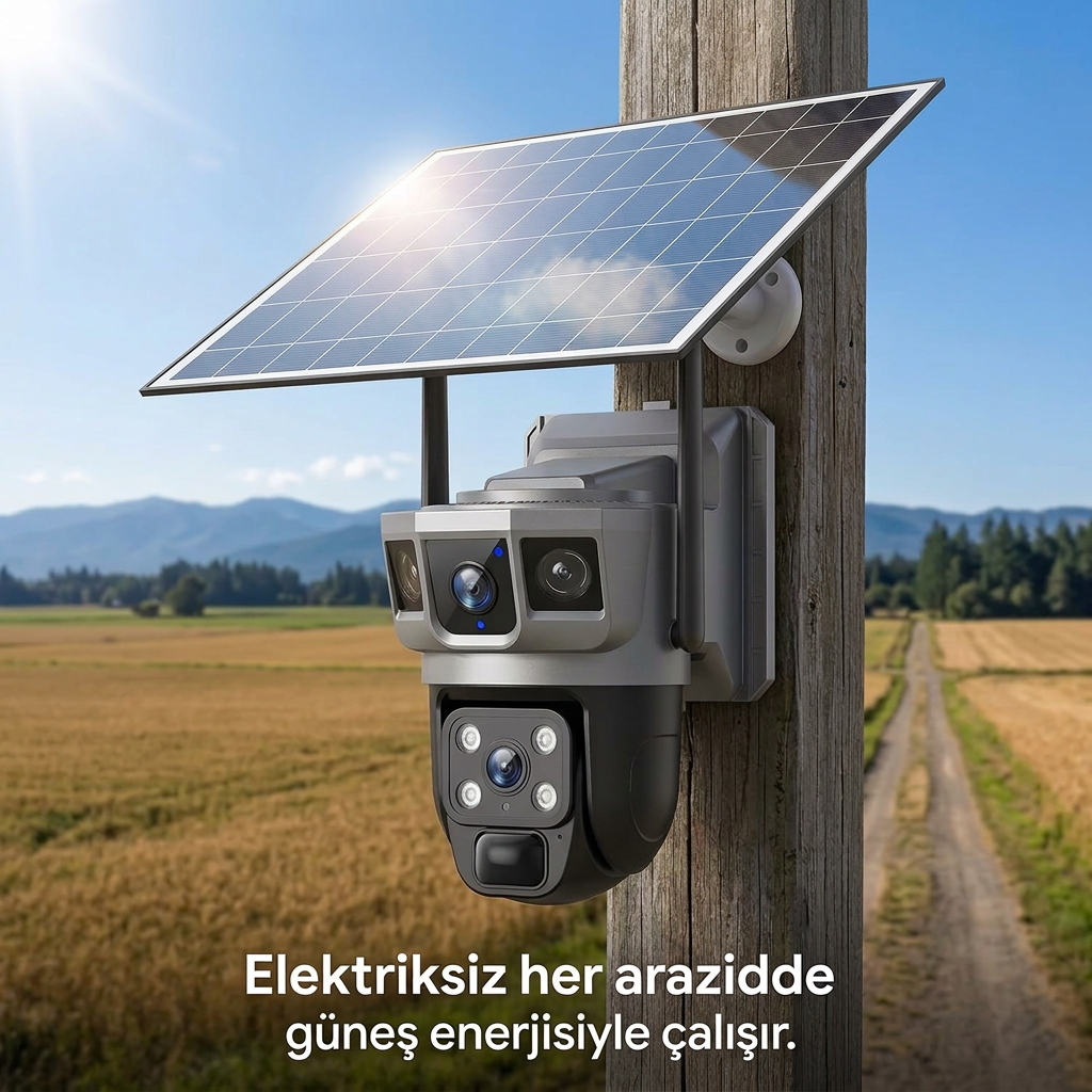 CMR51 V380 Solar Güvenlik Kamerası
