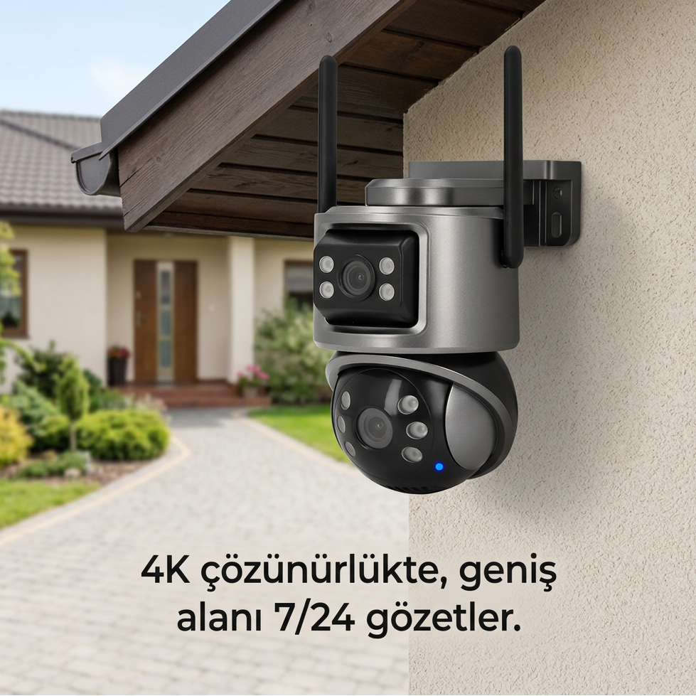 CMR61 Dış Mekan Dual-Lens 8MP WiFi Kamera