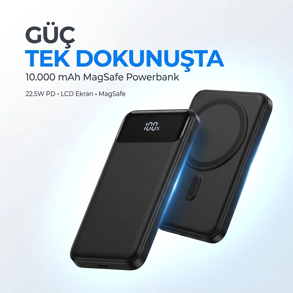 Snapron SNP-3010 10000 mAh 22.5W PD Hızlı Şarj Powerbank