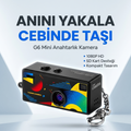 G6 Thumb Camera Mini Anahtarlık Kamera 1080P HD Video Kayıtlı Retro Tasarım Taşınabilir Mini Dijital Kamera