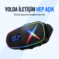 K16 2X Bluetooth Motosiklet Kask Interkomu Bluetooth 6.0 Çift Yönlü Konuşma Müzik Dinleme Telefon