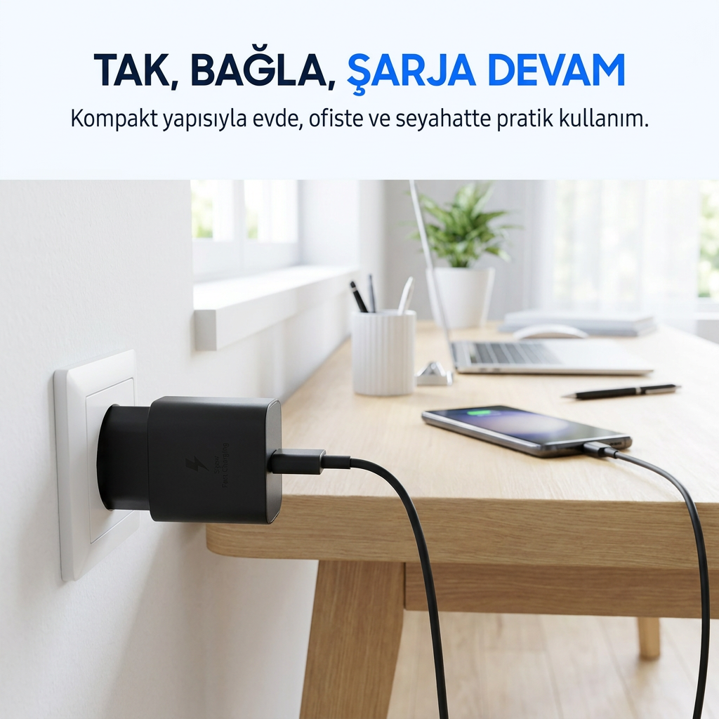 25w Type-c Girişli 3.0a Hızlı Şarj Adaptörü | Hızlı Şarj Destekli Usb C Duvar Priz Başlığı