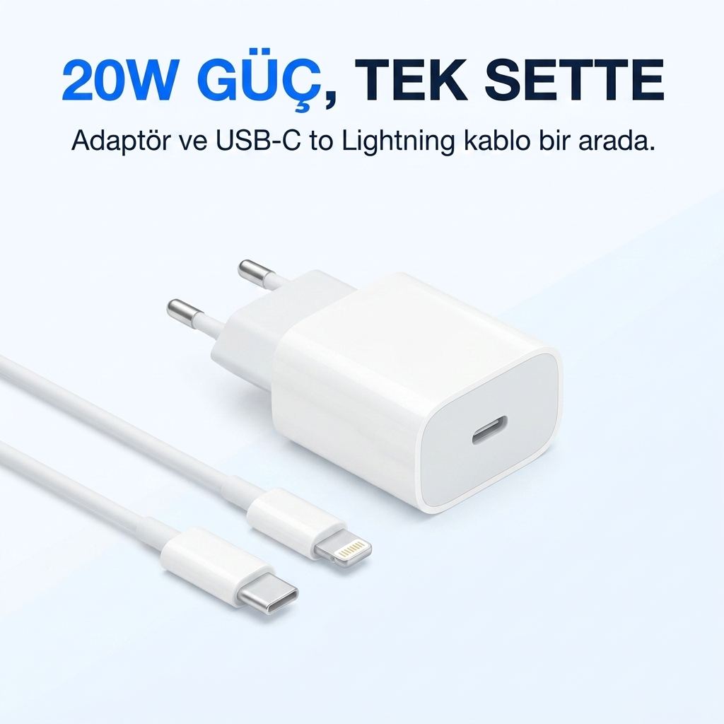 20W LİHTNİNG ŞARJ ALETİ