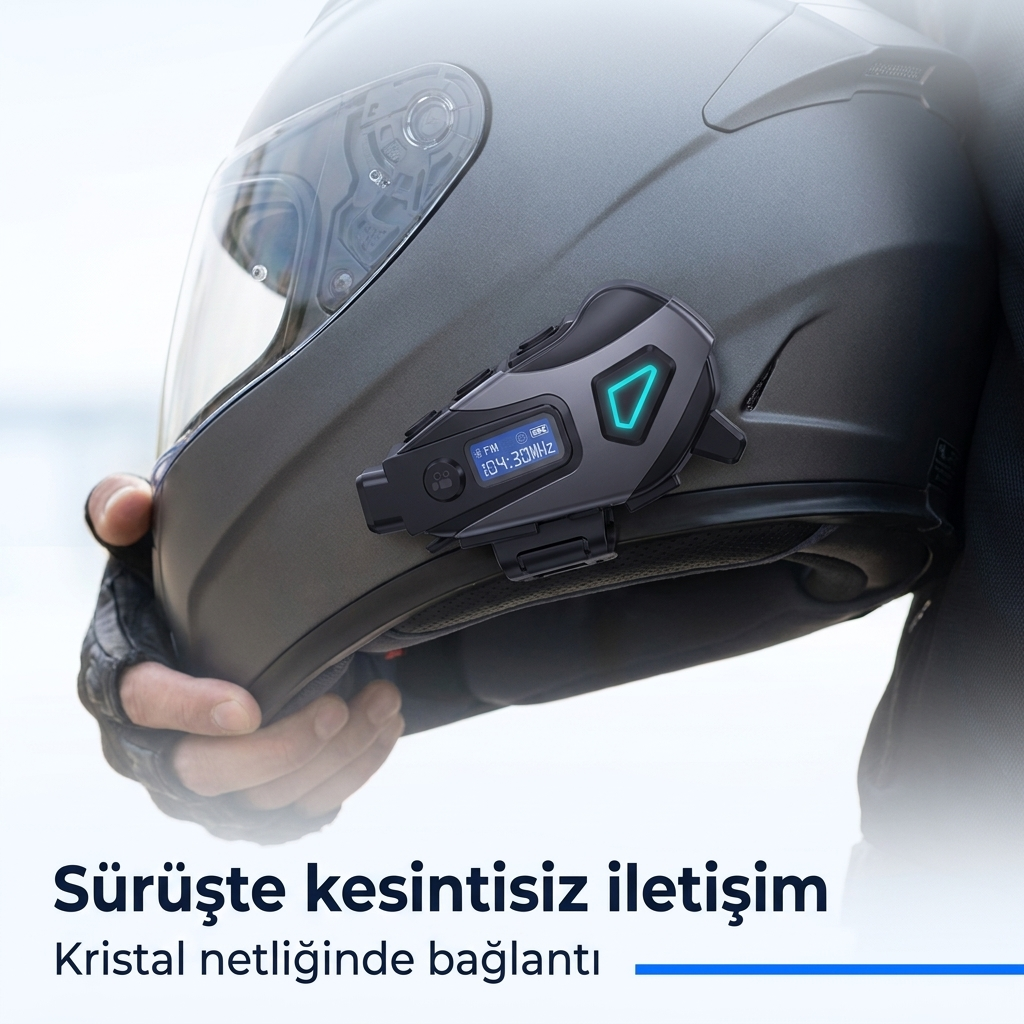 K10 DVR Kameralı İntercom Bluetooth Motosiklet Kask Kulaklığı Kameralı İntercom Kulaklık