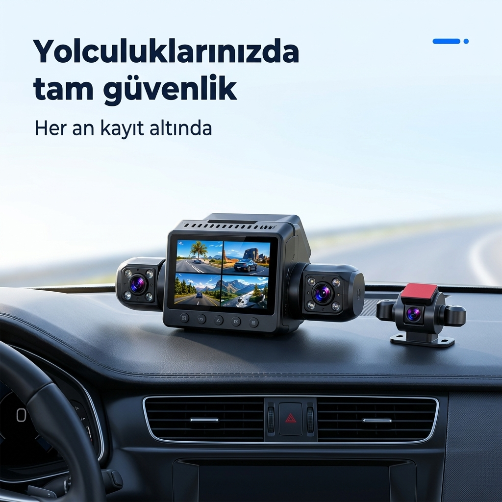 9720 Araç Kamerası – 4 Kamerali