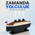Jellyfish Gemi Tasarimli Aroma Difuzor (LED Efektli)